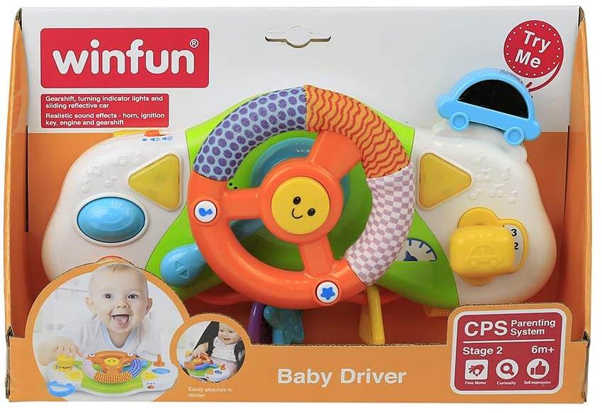 Musical Baby Driver Toy for Strollers Multicolored, Interactive Sound & Light Play - Al-Raheem Imports