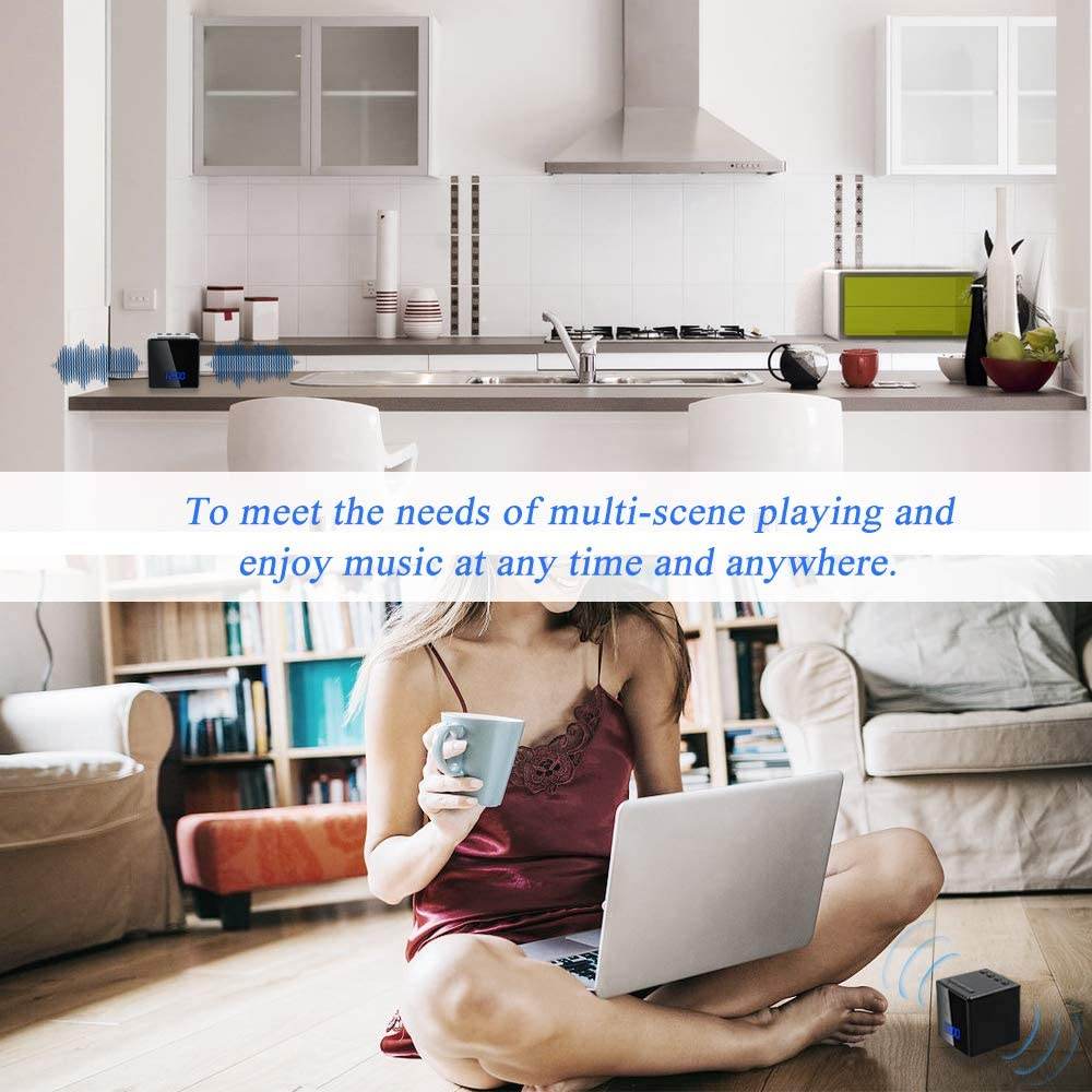 LXMIMI 3 in 1 LED Alarm Clock Hidden Spy Camera 1080P with Bluetooth Speaker and Motion Detection - Al-Raheem Imports