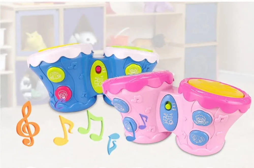 African Drum Kids Musical Instrument Battery-Operated Fun Toy