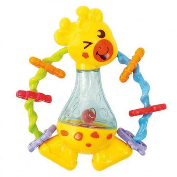 Giraffe Activity Buddy Crib Rattle Drum Baby Toy with Colorful Rings for Ages 3+ Months