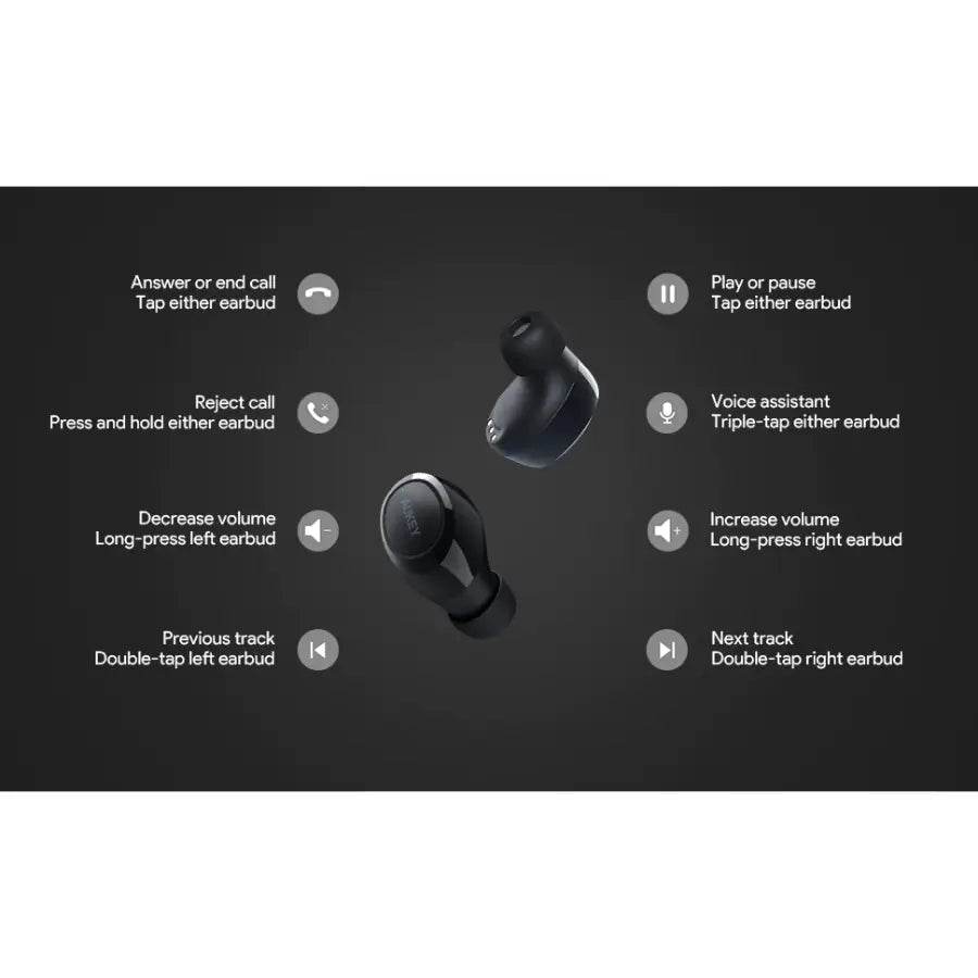 EP-T16S TWS Airdots Bluetooth True Wireless Earbuds with Touch Control and Rechargeable Case - Al-Raheem Imports