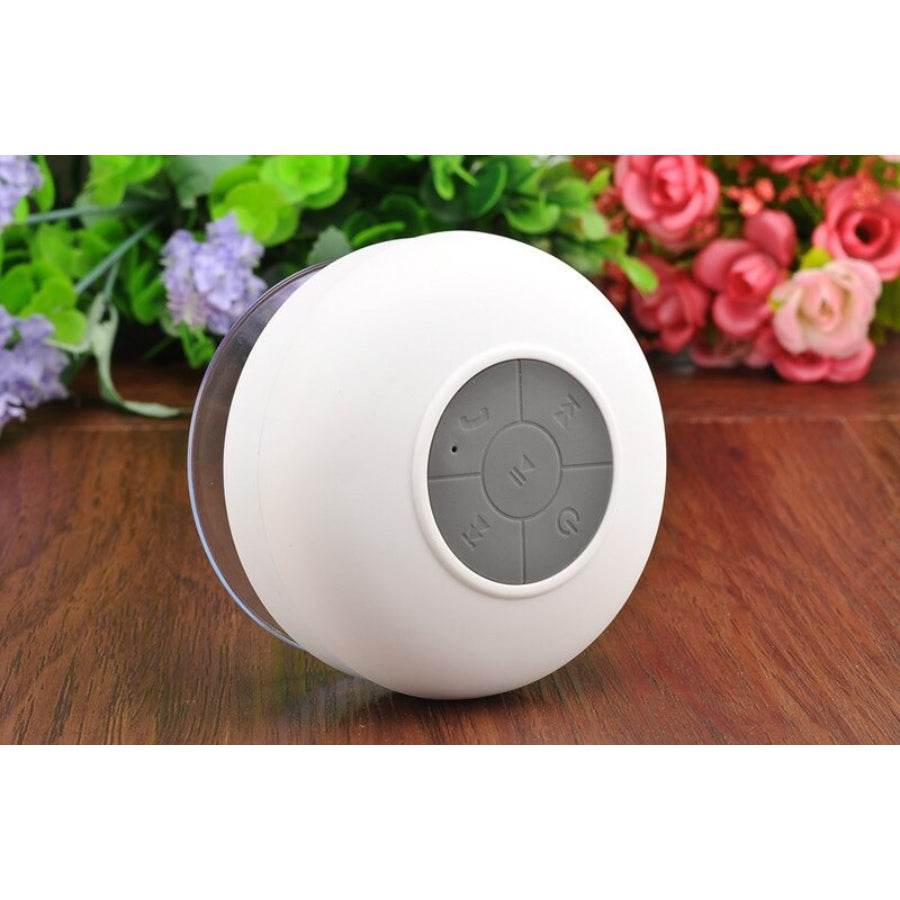 BTS-06 Bluetooth Shower Speaker Water Resistant Built-In Microphone Suction Cup Music Control - Al-Raheem Imports