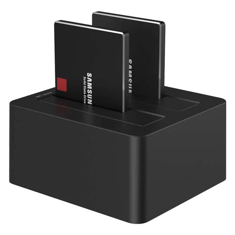 2.5/3.5 Inch Dual Bay USB 3.0 Hard Drive Docking Station with 1:1 Clone Function