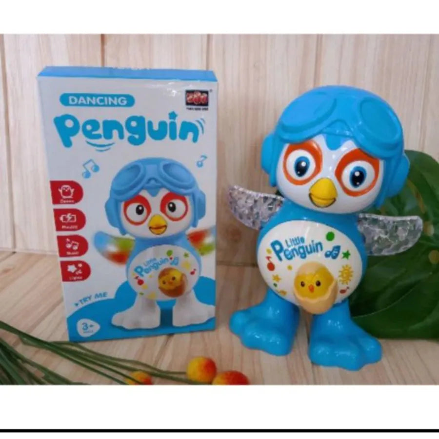 Electric Penguin Dancing Robot Toy for Kids with Music and Lights