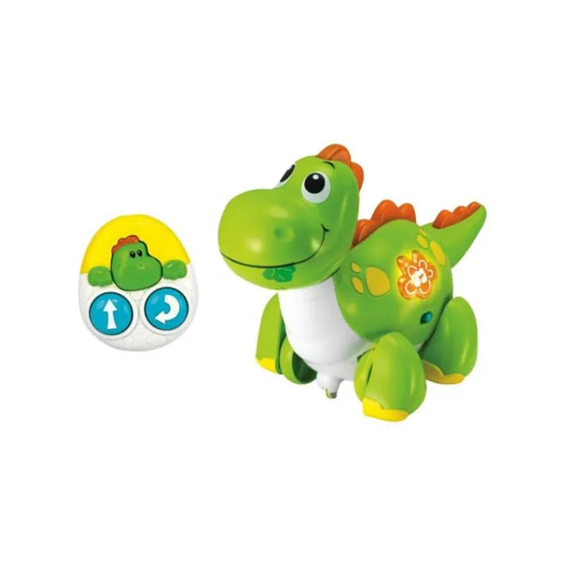 Walk With Me Dinoboo Remote Control Walking Dinosaur Toy with Sound Music and Light for Toddlers