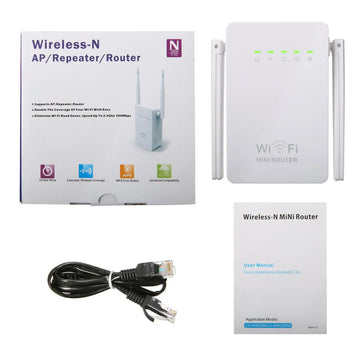 Meco 300Mbps Wireless WiFi Repeater Network Router Extender White Signal Booster Access Point