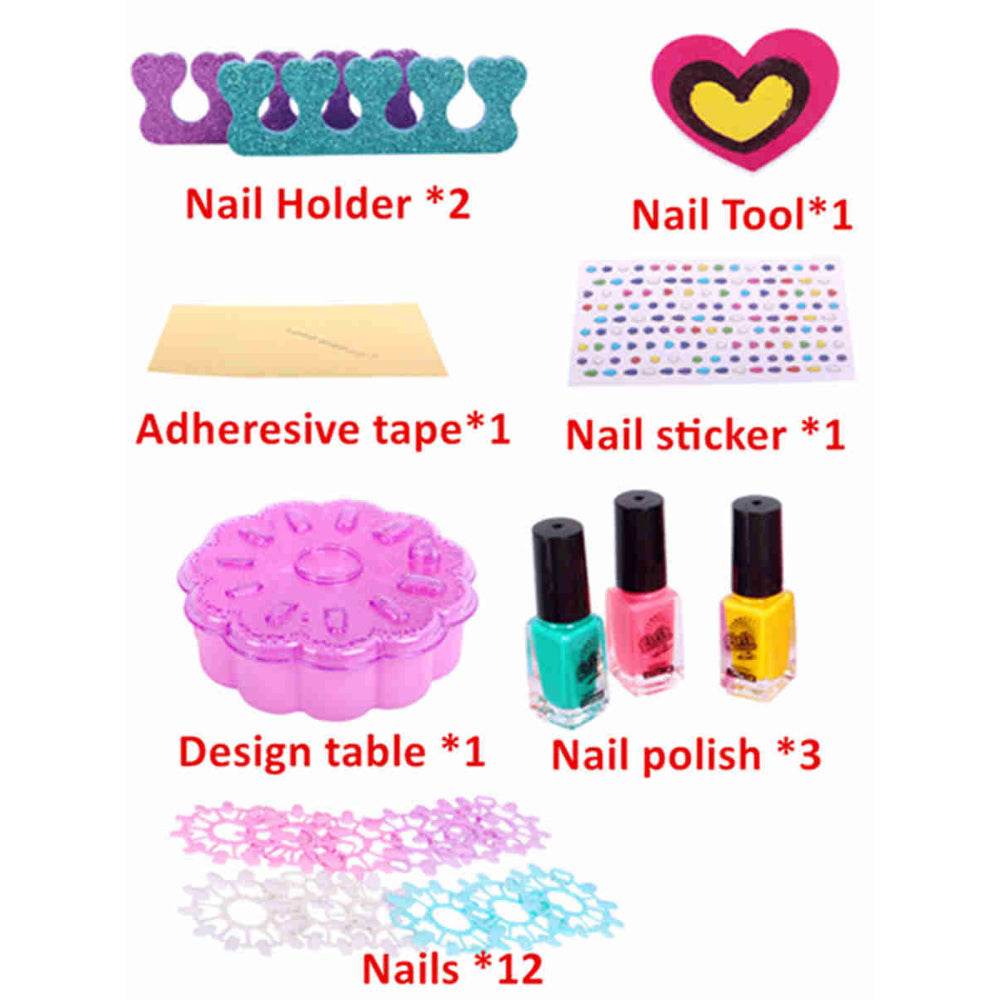 Nail Art Studio Girl's Fabulous Sparkling Nail Set for Creative Fashion Fun - Al-Raheem Imports
