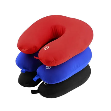 Ultimate Lightweight U Shaped Electric Neck Massager Cushion Travel Pillow Red Black Blue Random Color