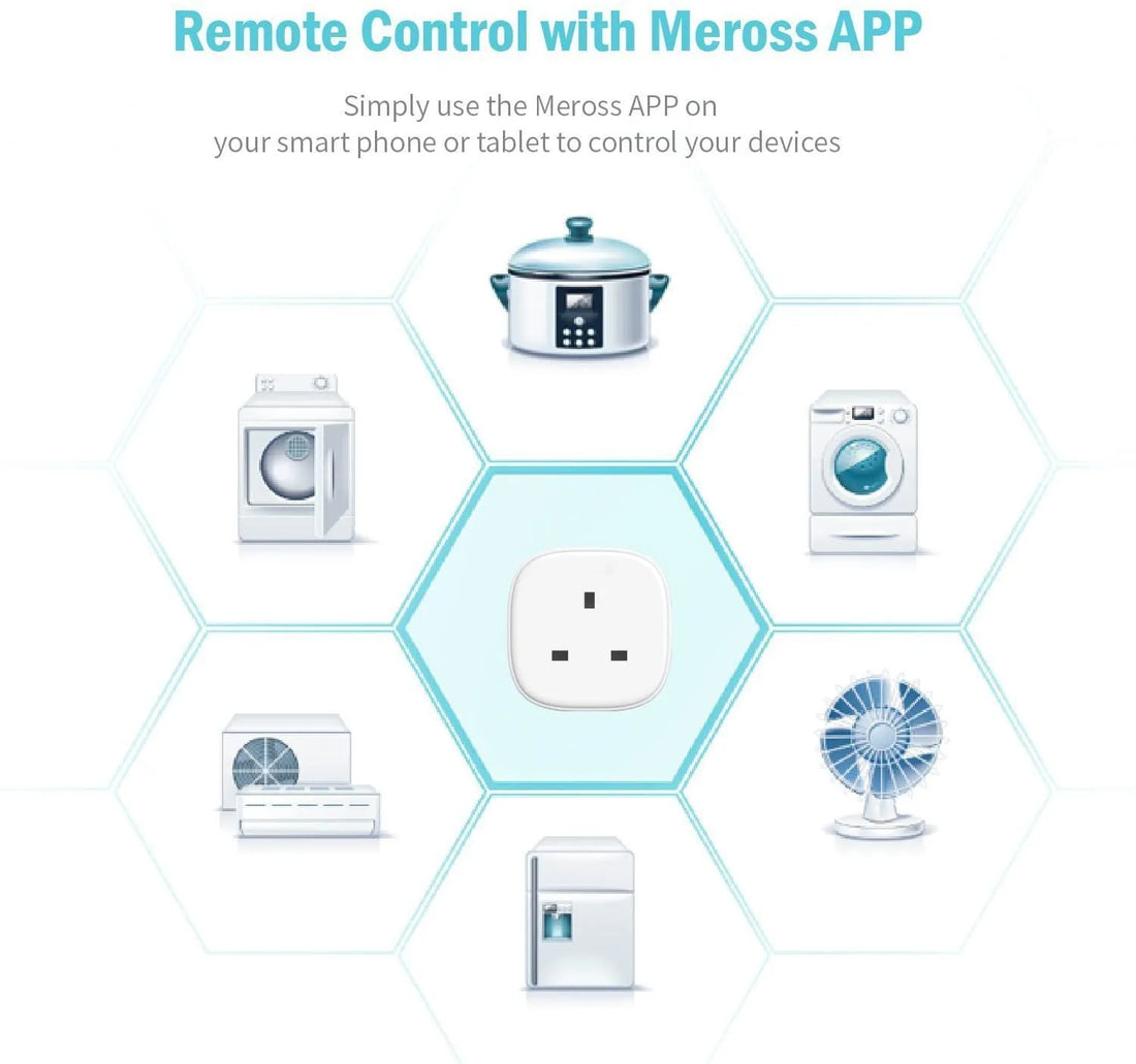 Pack of 2 Meross MSS210 Smart WiFi Plugs with IFTTT and App Remote Control