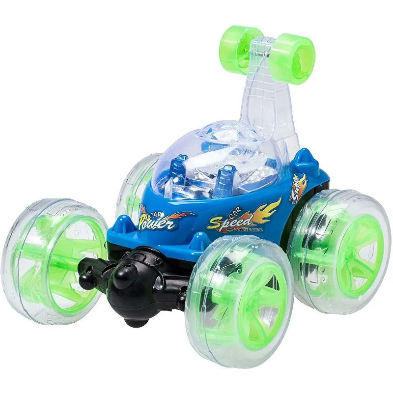 Cyclonic Extreme 360 Degree Tumbling Stunt RC Vehicle Toy with LED Lights