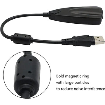 5Hv2 USB 2.0 Virtual 7.1 Channel External Sound Card Adapter