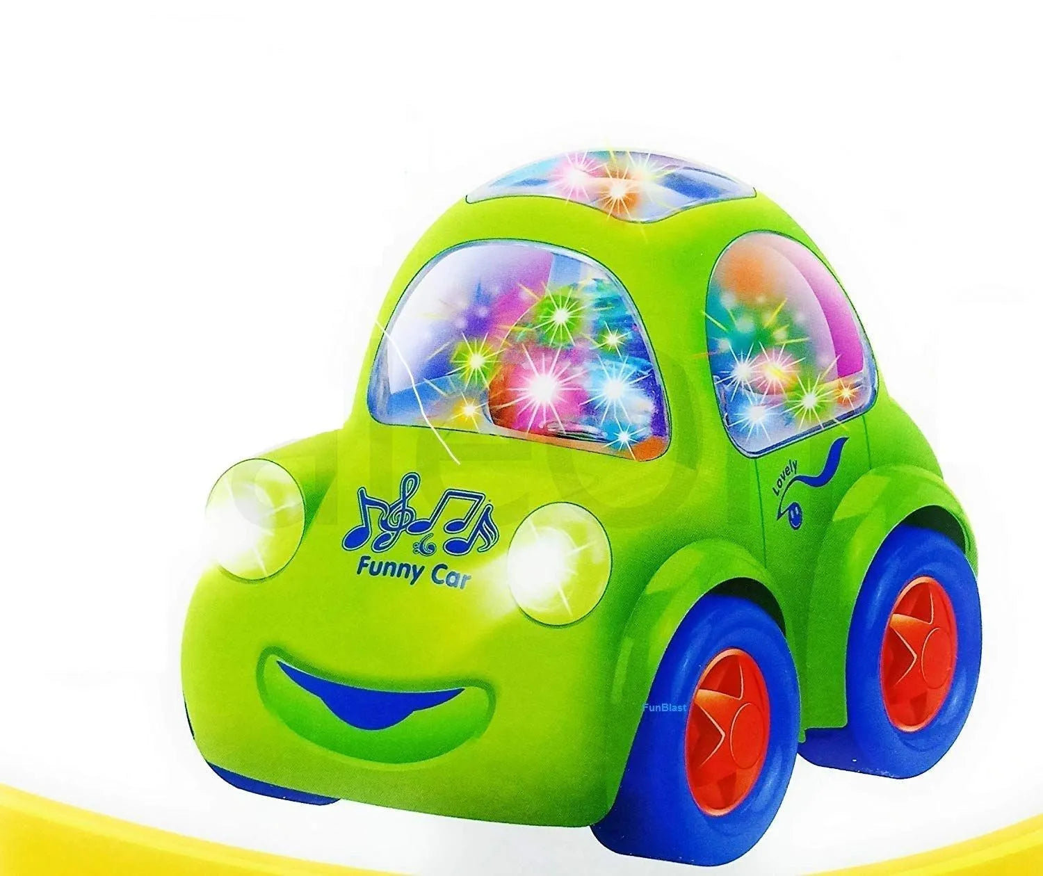Funny Car Toy with Lights Music and 360 Degree Rotation for Kids