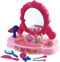 Little Vanity Corner Playset With Accessories Hairbrush Nail Paints Hair Dryer Perfume Comb - Al-Raheem Imports