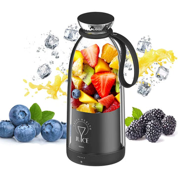 Portable Powerful Rechargeable 380ml Juicer Blender 6 Blade 65W USB Cordless Smoothie Maker
