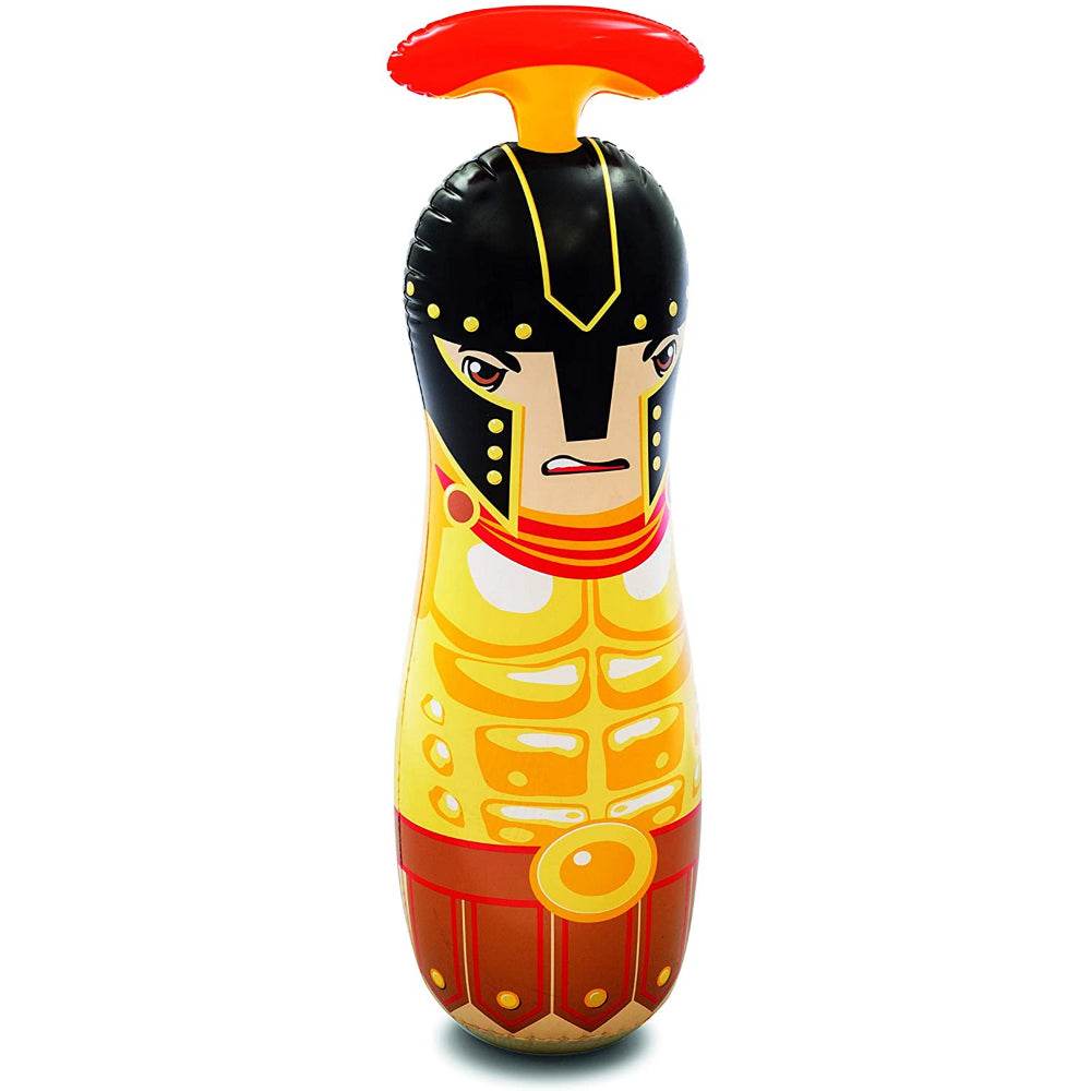 Gladiator Bop Bags Colorful Punching Bag for Kids, Inflatable with Water Chamber - Al-Raheem Imports