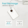 ROMOSS 10000mAh Mini Power Bank with Dual USB Digital Display Portable Fast Charger for Smartphones - Al-Raheem Imports