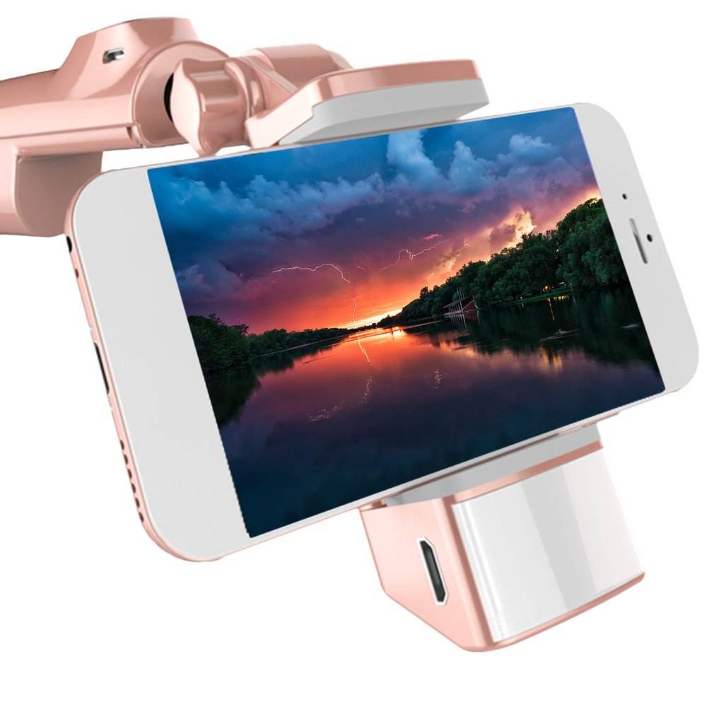 Selfie Stick Monopod Wireless Remote Control Rose Gold for Smartphones Compatible with iOS and Android - Al-Raheem Imports