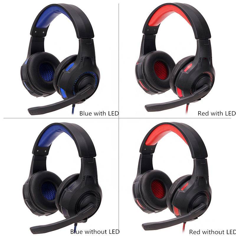 Piranha 2145 Wired Gaming Headset with Noise Cancelling Mic and LED Light - Al-Raheem Imports