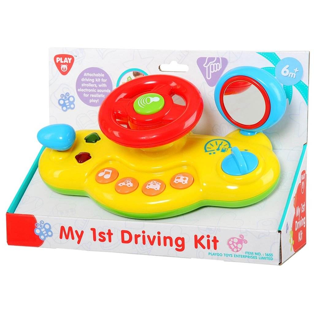 Kids My First Driving Kit Colorful Fun Play Toy Police & Fire Truck with Lights and Sounds - Al-Raheem Imports