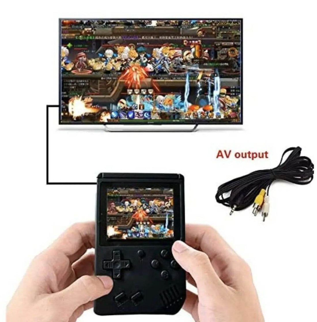 Retro FC 168 In 1 Video Handheld Gaming Console with 3.0 Inch IPS Screen - Al-Raheem Imports