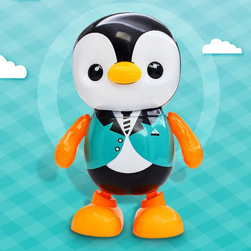 Dancing Penguin LED Musical Toy Portable Singing Plastic Figure