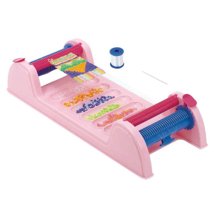 Beads Weaving Machine for Kids 16 Pcs Multicolor Arts and Crafts Toy Set - Al-Raheem Imports