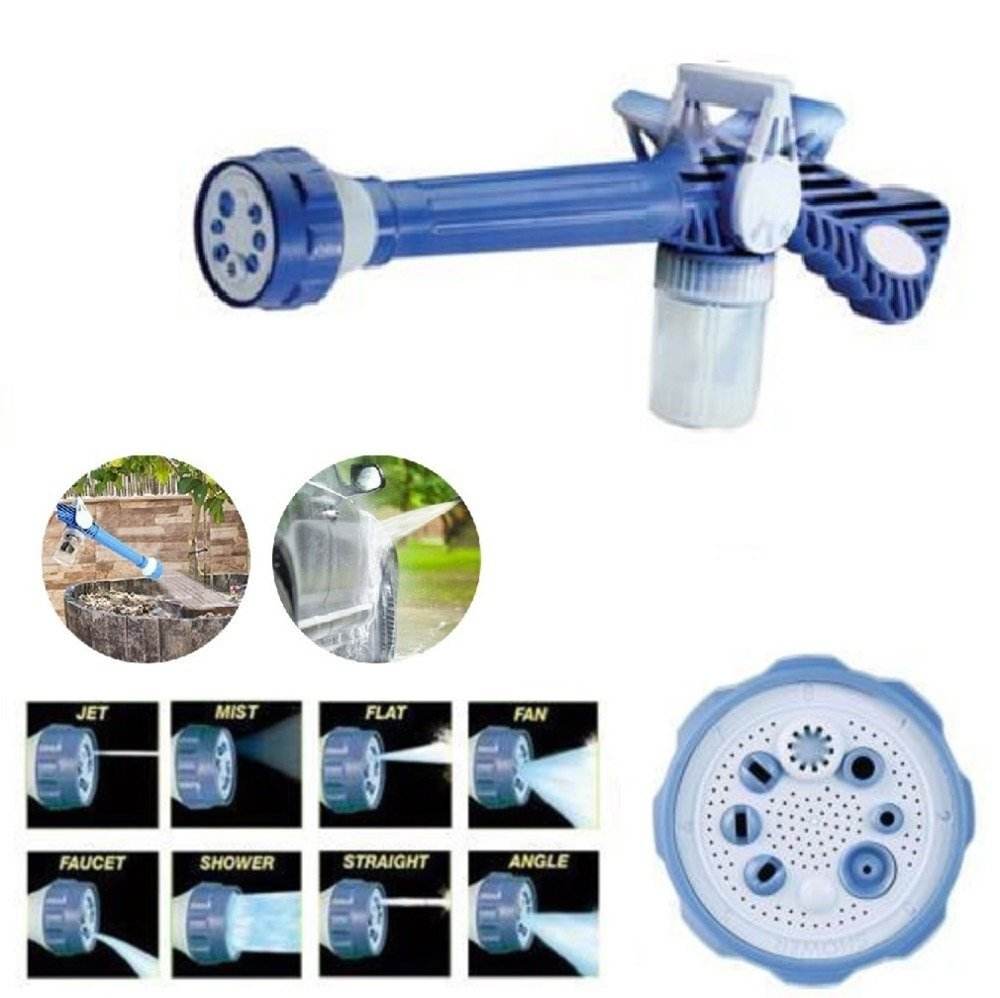 8 in 1 Garden Car Wash Jet Spray Gun with Soap Dispenser Multi Nozzle Hose Attachment - Al-Raheem Imports