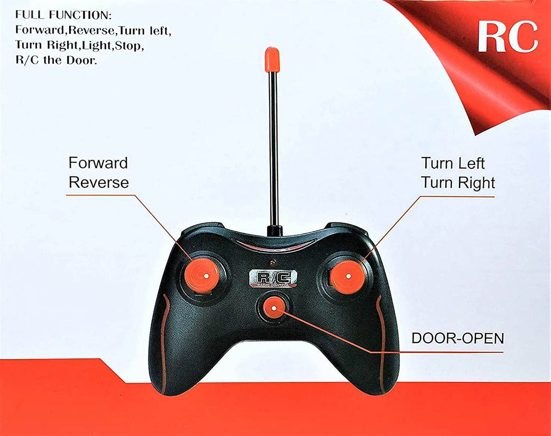 RC Super Car Lamborghini Veneno 3688-K12A Remote Control 1:14 Scale Rechargeable Orange Sports Car with Opening Doors - Al-Raheem Imports