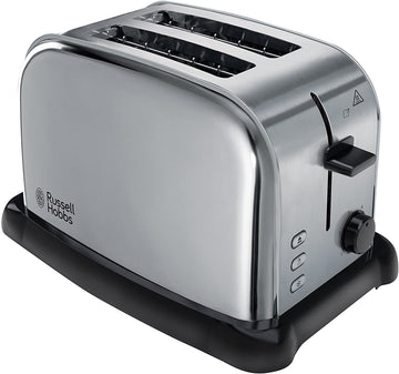 Russell Hobbs Wide Slot 2-Slice Toaster Stainless Steel with Variable Browning and Frozen Bread Function 720-850W