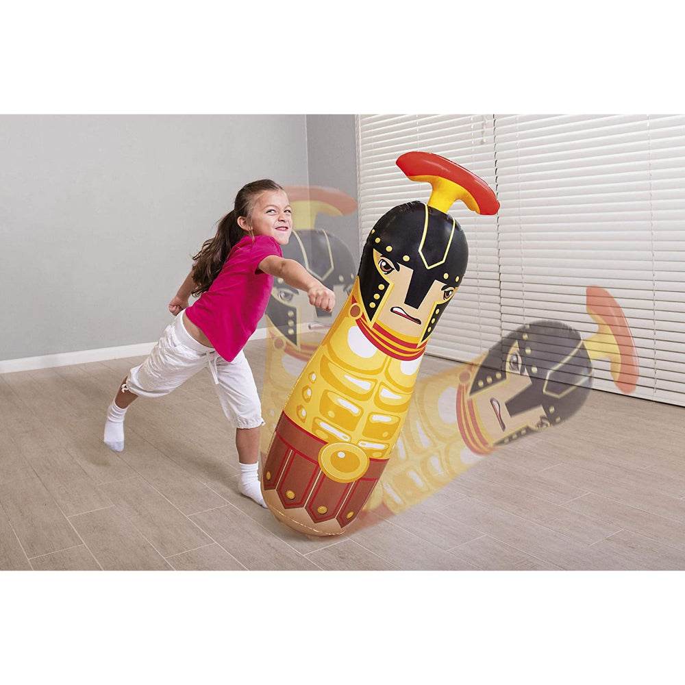 Gladiator Bop Bags Colorful Punching Bag for Kids, Inflatable with Water Chamber - Al-Raheem Imports