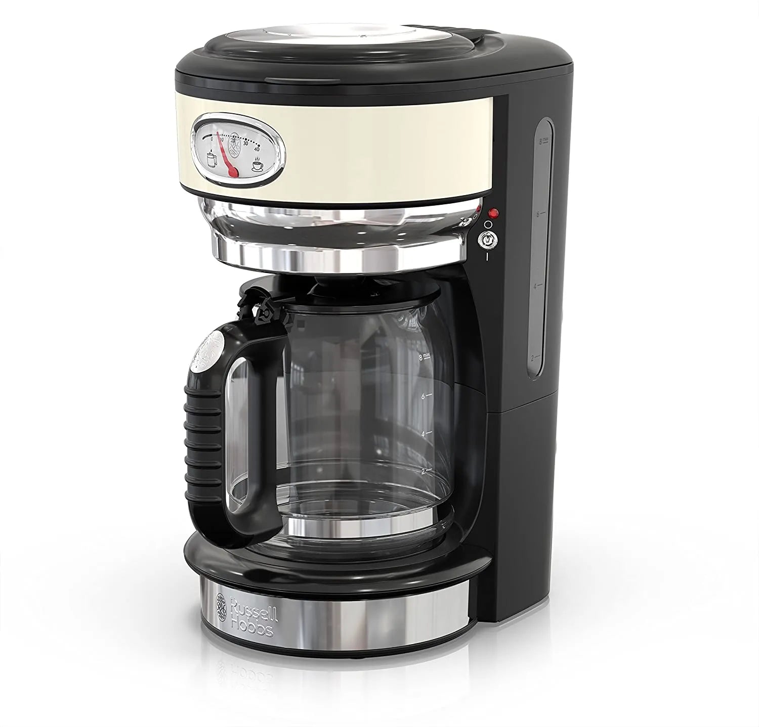 1.25L Retro Style 8-Cup Coffeemaker Stainless Steel Coffee Machine