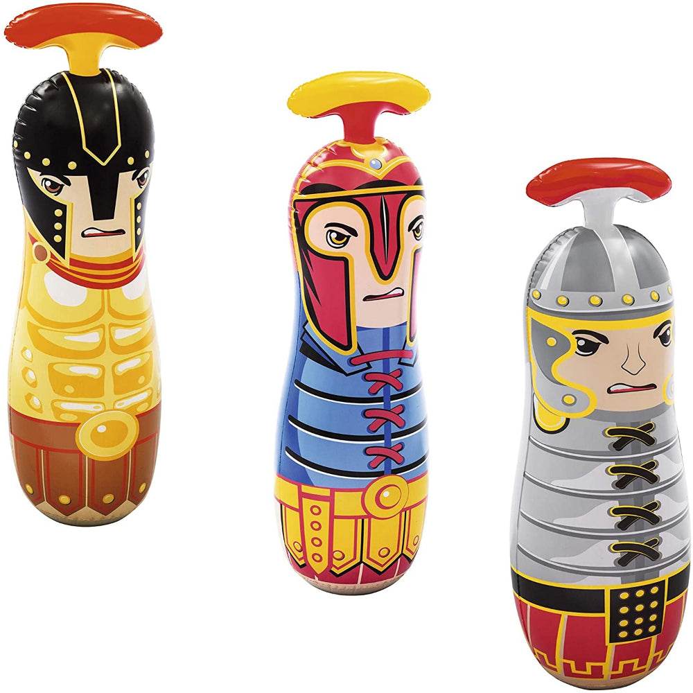 Gladiator Bop Bags Colorful Punching Bag for Kids, Inflatable with Water Chamber - Al-Raheem Imports