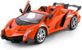 RC Super Car Lamborghini Veneno 3688-K12A Remote Control 1:14 Scale Rechargeable Orange Sports Car with Opening Doors - Al-Raheem Imports