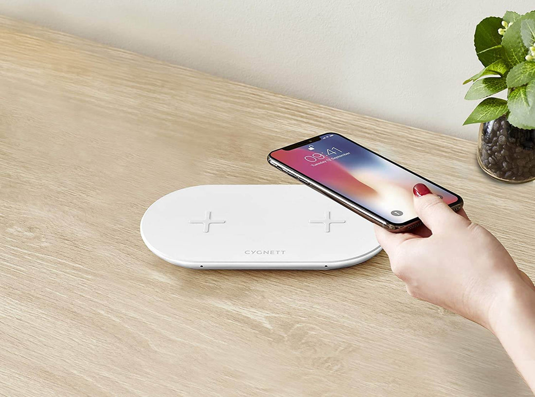 Cygnett TwoFold 20W Dual Wireless Charger with Smart Fast Charging and 1.5m Cable - Al-Raheem Imports
