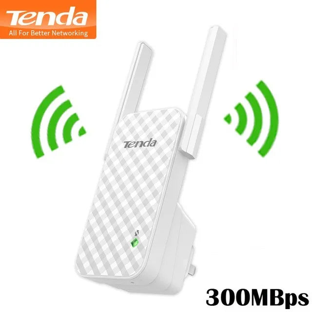 Tenda A9 N300 Universal Wi-Fi Range Extender with Dual Antennas