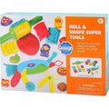 Roll And Shape Super Tools Creative Kids Play Toy Set with 6 Dough Pots - Al-Raheem Imports