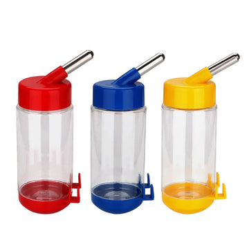 400ml Leak Proof Hanging Pet Water Bottle with Steel Ball Nozzle for Small Animals Rabbits Hamsters Guinea