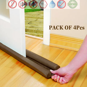 Pack of 4 Pcs Good Quality 30mm Thickness 39 Inches Wide Door Bottom Sealing Strip Guard for Draft Protection and Energy Saving
