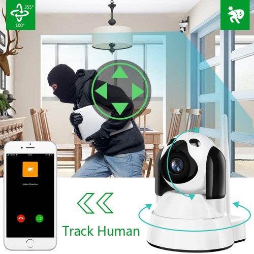 LXMIMI 2 Way Audio Baby Monitor 360° Body Rotational WiFi Camera With Tracking Function - Al-Raheem Imports
