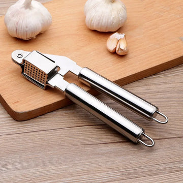 Eco-Friendly Stainless Steel Manual Garlic Press Mincer Heavy Duty Kitchen Tool