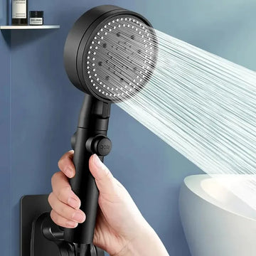 4 In 1 Multi Functional High Pressure Shower Head with Adjustable Water Flow and Massage Modes for Luxurious Bathroom Spa Experience