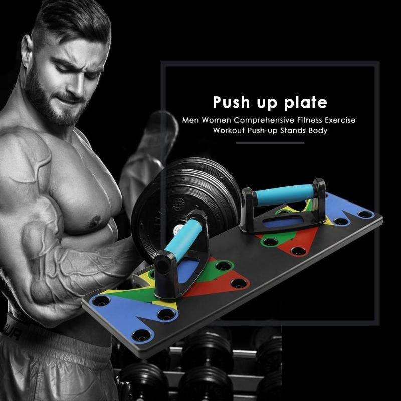 9 in 1 Push Up Rack Board System Full Body Workout Fitness Pushup Training Stand - Al-Raheem Imports