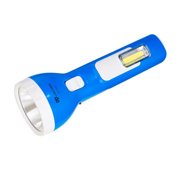 DP-9123 800mAh Rechargeable LED Torch with Built-In Emergency Light Dual Mode Flashlight