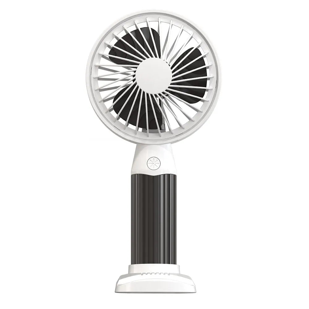Audionic Airwaves 2 Portable Rechargeable Fan with Mobile Stand White 1200mAh