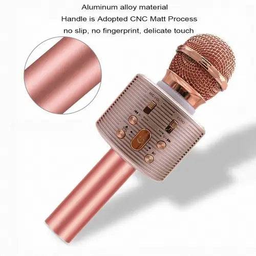 V6 Wireless Karaoke Bluetooth Microphone Speaker with Echo Effect and Noise Reduction - Al-Raheem Imports