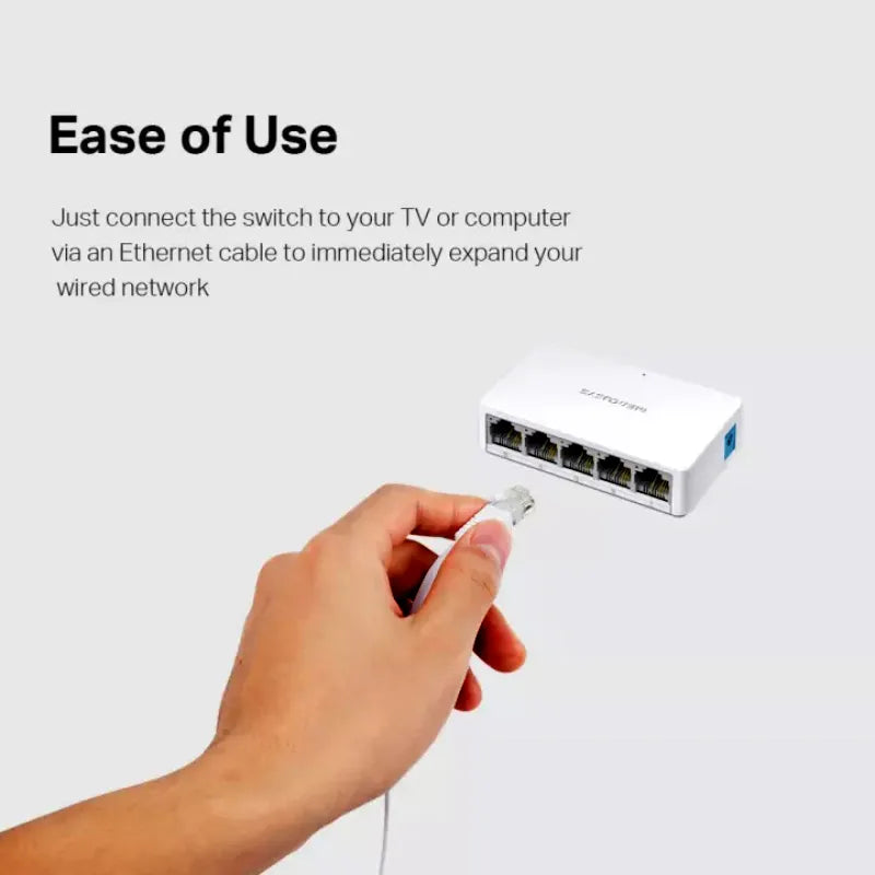 Mercusys MS105 5-Port 10/100Mbps Desktop Network Switch