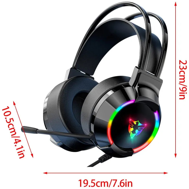 G606 Wired Gaming Headset with Microphone and RGB LED Lighting