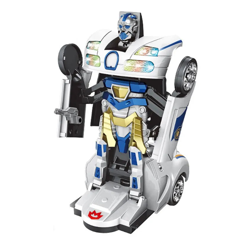 Mech Pioneer Remote Controlled Transforming Car to Warrior Robot Toy for Kids