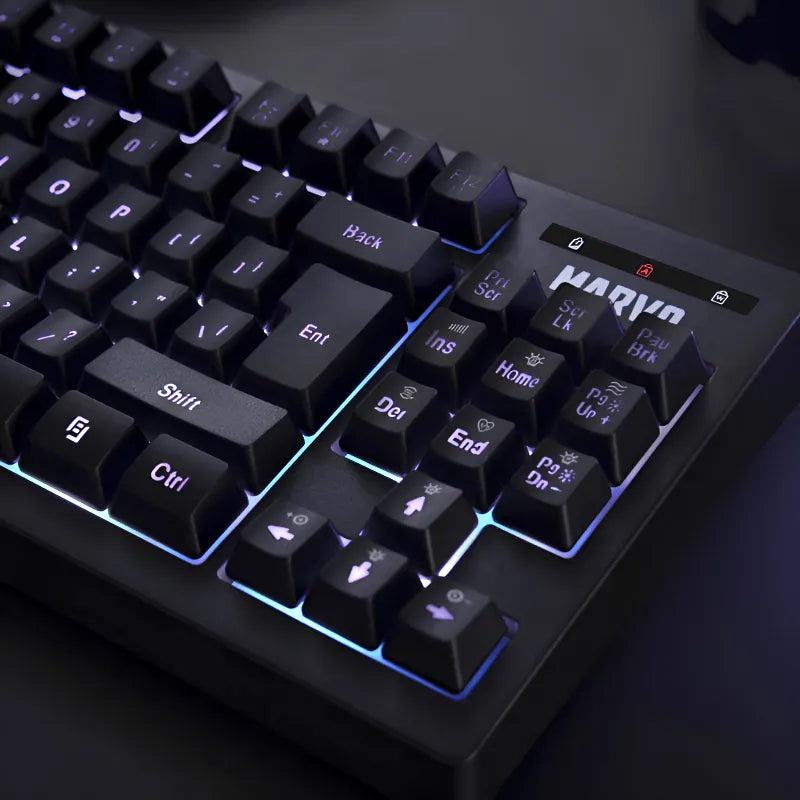 Marvo Scorpion K607 87-Key TKL Membrane Gaming Keyboard with RGB Lighting