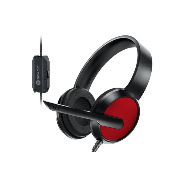 Original Space Alpha AP-581 Gaming Headset Black with 3.5mm Aux Cross-Platform Compatibility